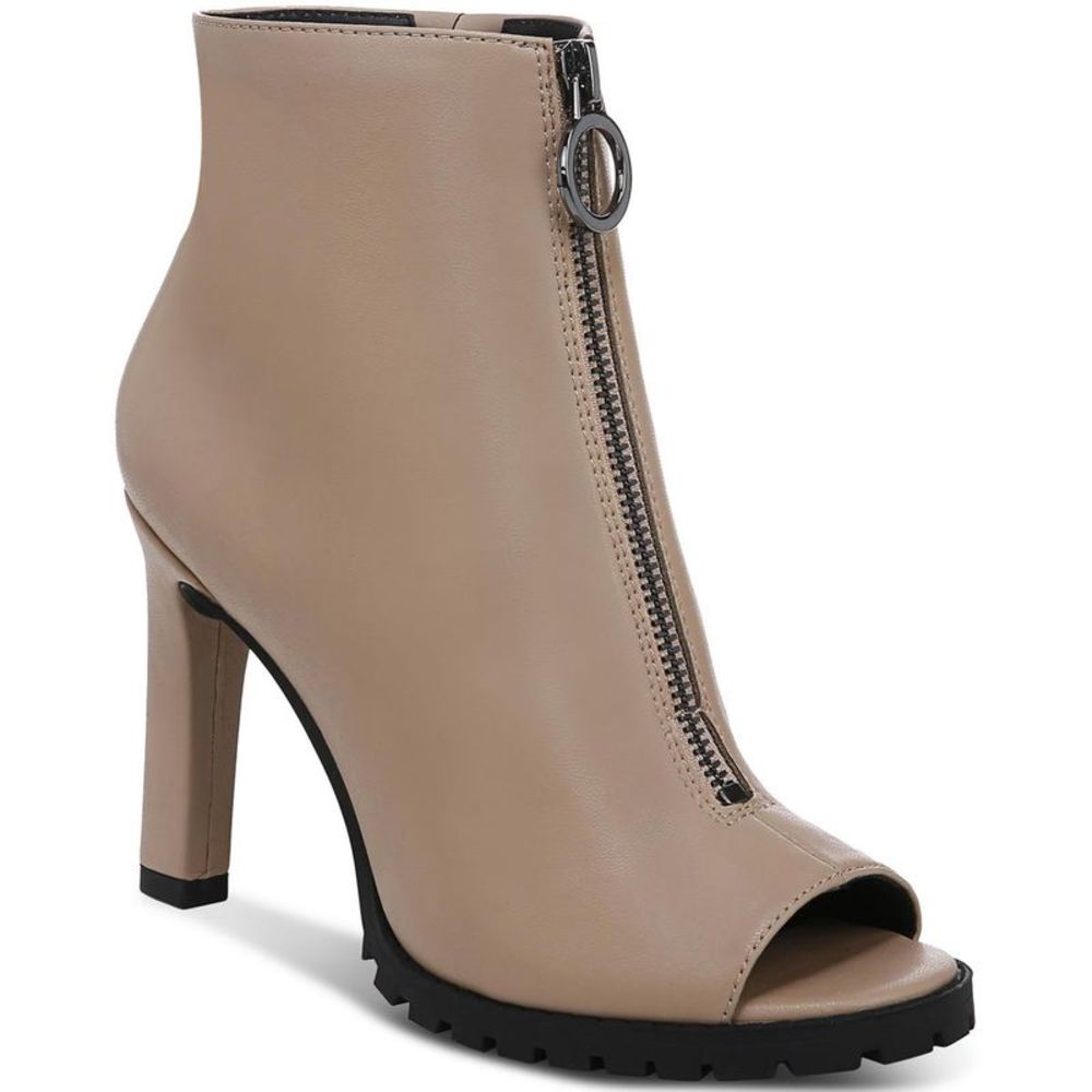 Bar III Womens Dillan P Beige Faux Leather Ankle Boots Shooties Shoes NWT